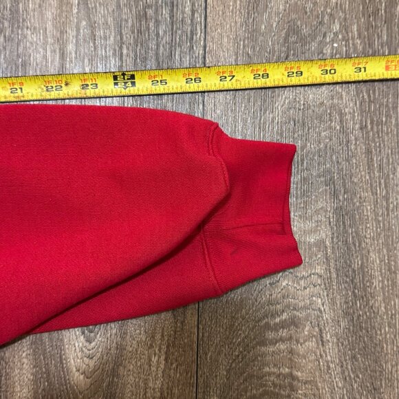 VTG EXP Mont Blanc Sport D'Hiver Sweatshirt Men's XL Red Ski Alps 90s Express - Picture 9 of 9